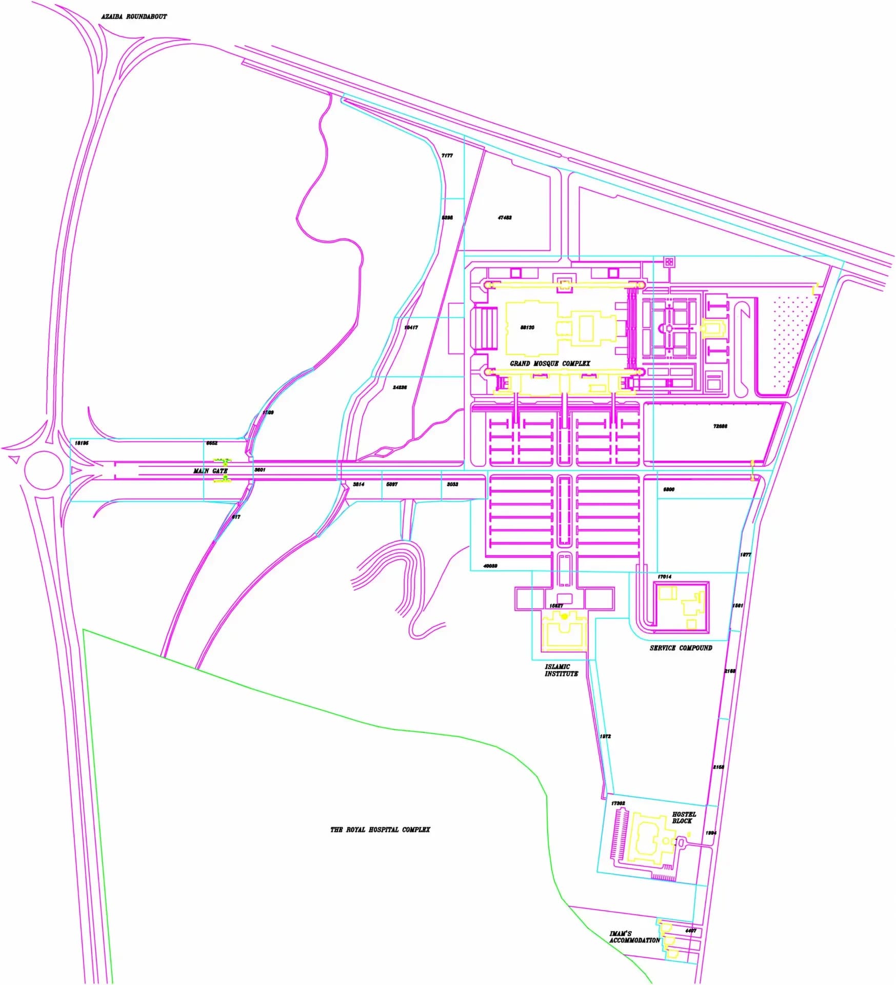 Sultan Qaboos Grand Mosque, drawing 2