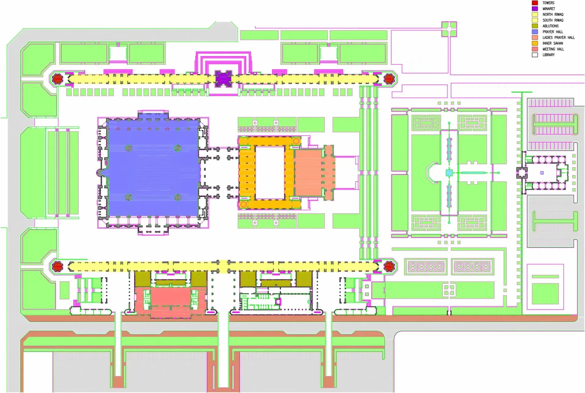 Sultan Qaboos Grand Mosque, drawing 3