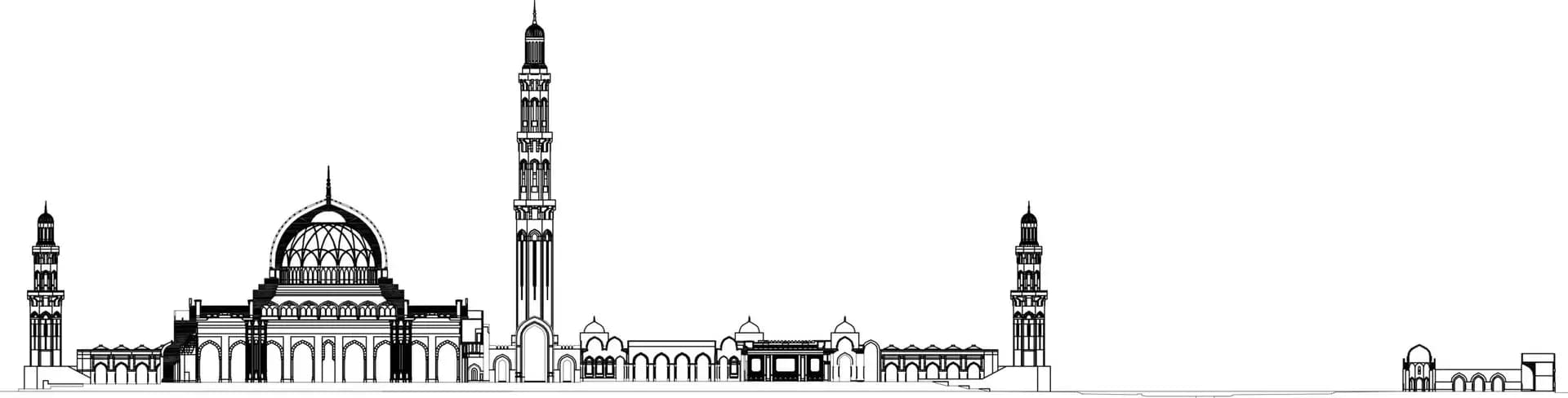 Sultan Qaboos Grand Mosque, drawing 5