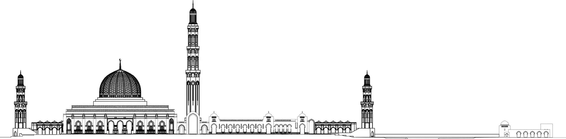 Sultan Qaboos Grand Mosque, drawing 9