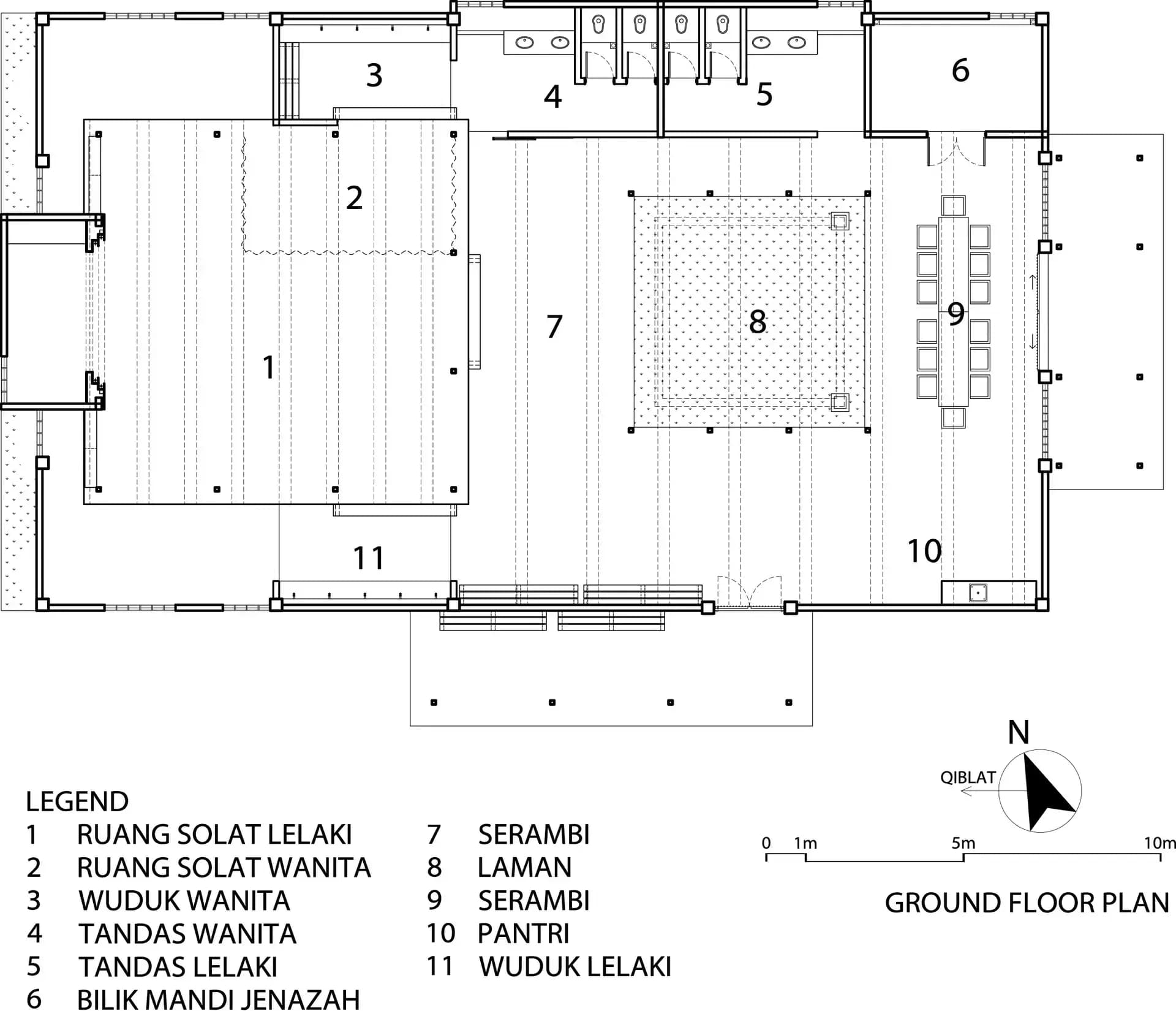 Surau Nusa Idaman Mosque, drawing 4
