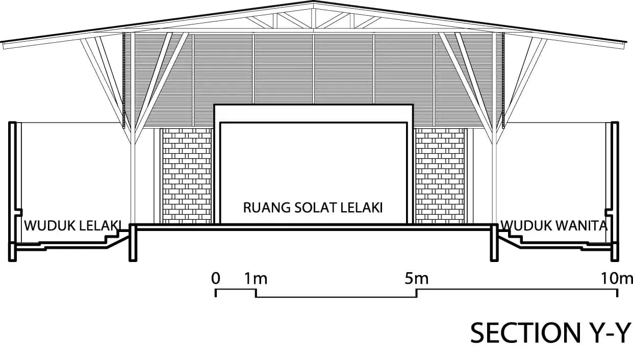 Surau Nusa Idaman Mosque, drawing 5