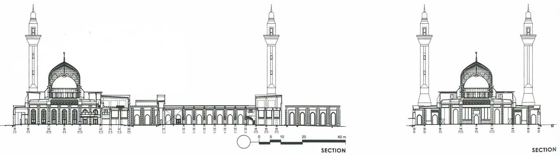 Tengku Ampuan Jemaah Mosque (Bukit Jelutong Mosque), drawing 2