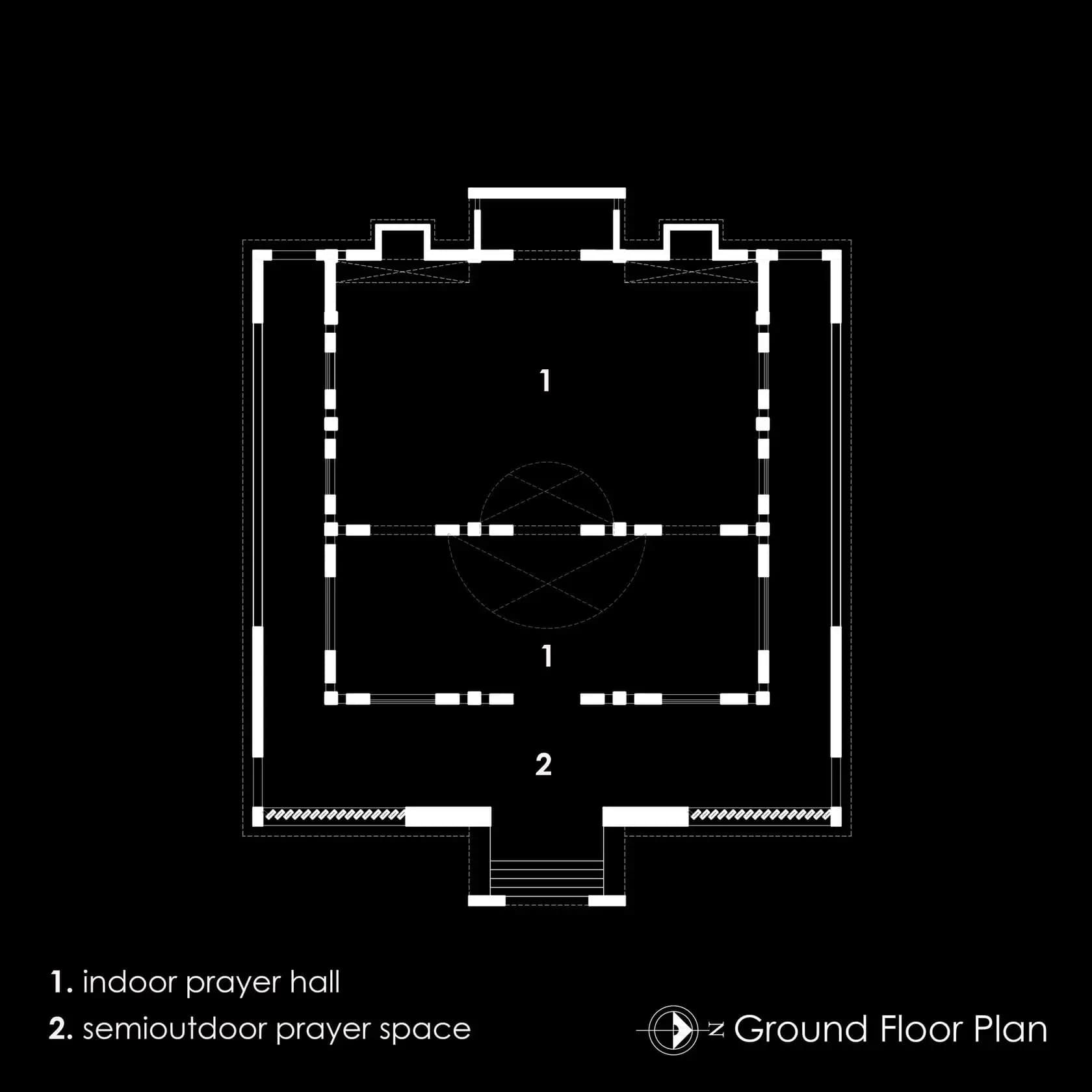 Teradol Community Mosque, drawing 2