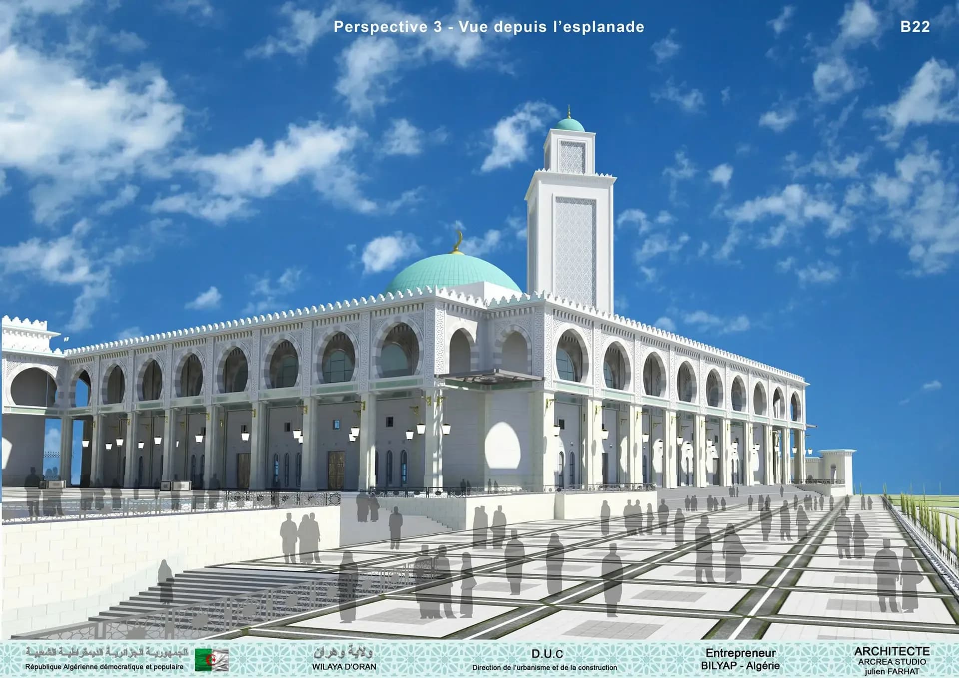 Abdelhamid Ben Badis Mosque, drawing 1
