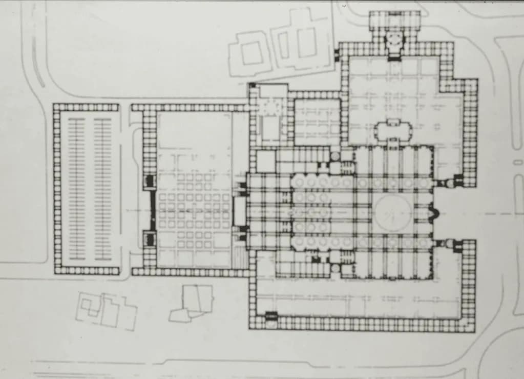Grand Mosque of Kuwait (المسجد الكبير) (Grand State Mosque Of Kuwait), drawing 2