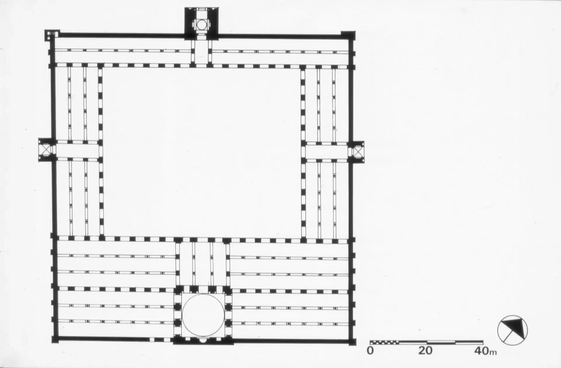 Al-Zahir Baybars Mosque, drawing 1