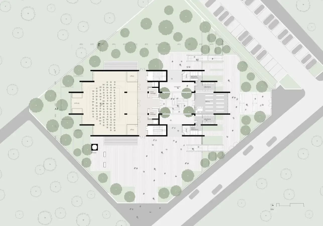 Yaşamkent Mosque, drawing 2