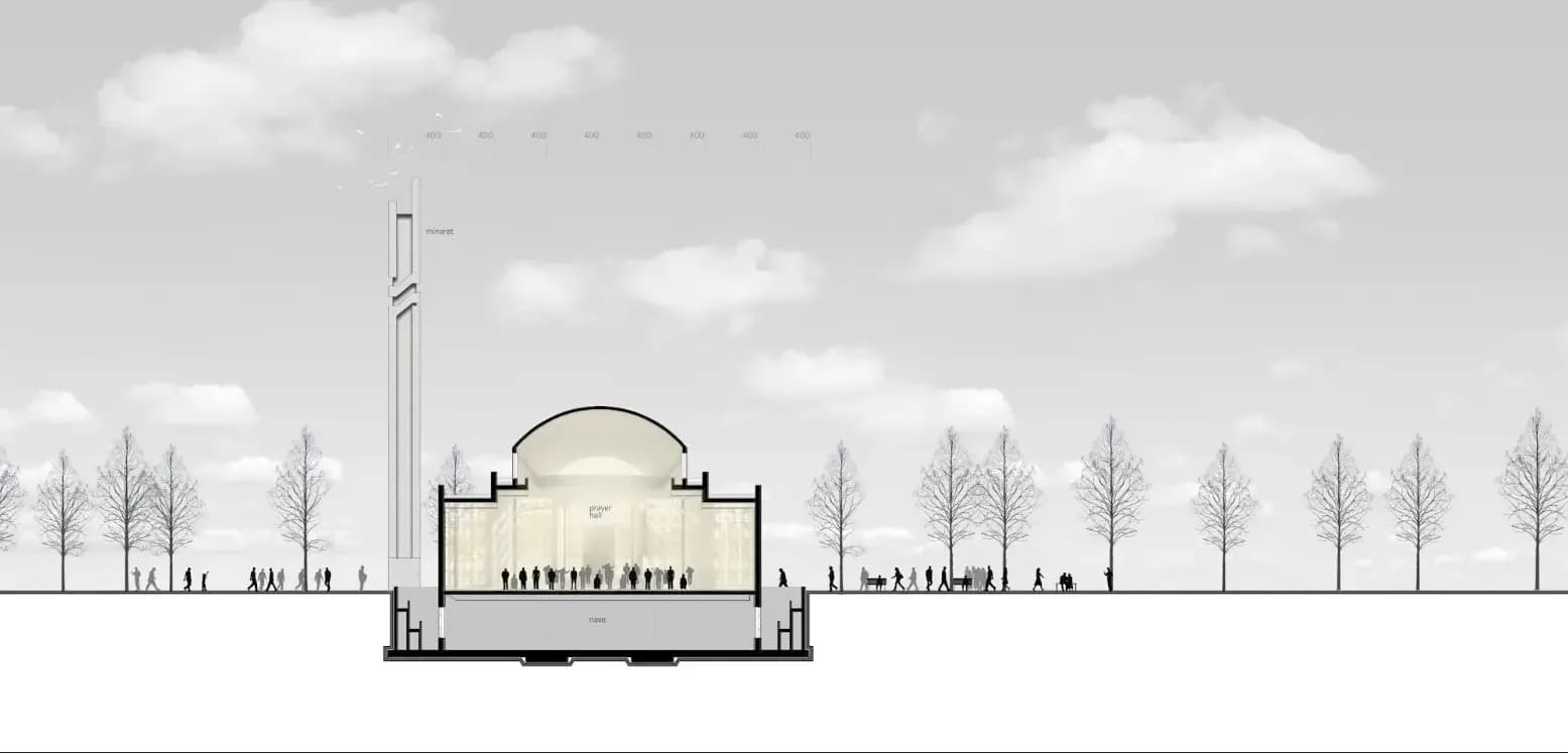 Yaşamkent Mosque, drawing 5